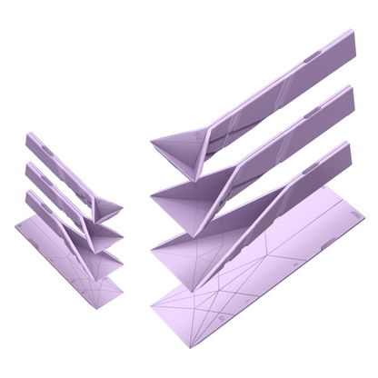 POLYGONS -Original Flat 3-in-1 Folding Measuring Spoons 2 Measuring spoons,with 6 different sizes