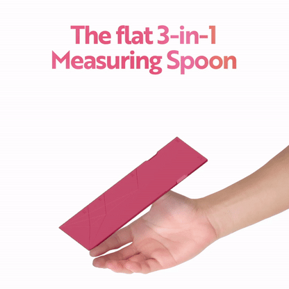 POLYGONS -Original Flat 3-in-1 Folding Measuring Spoons 2 Measuring spoons,with 6 different sizes